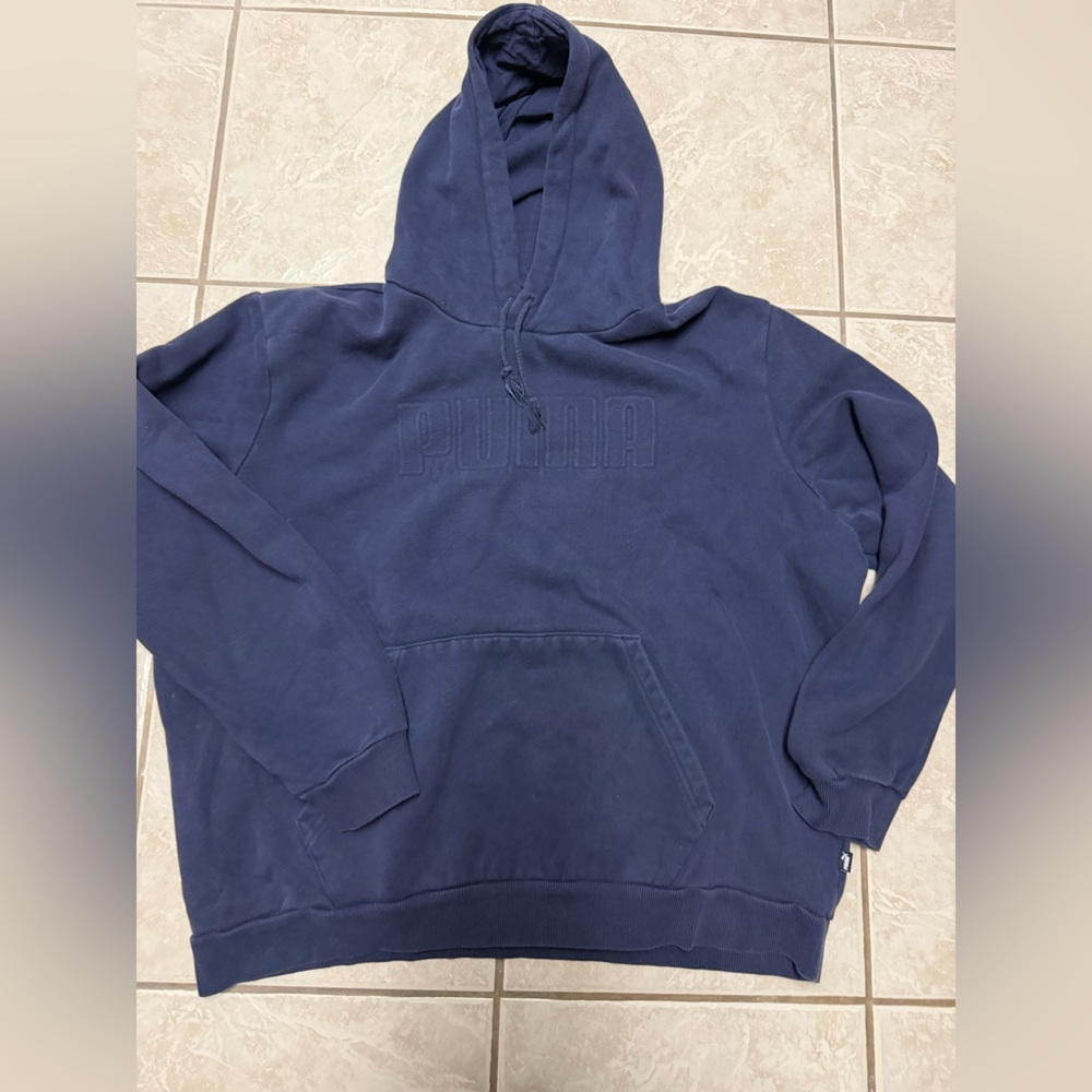 PUMA Men's Navy Hoodie Sweater